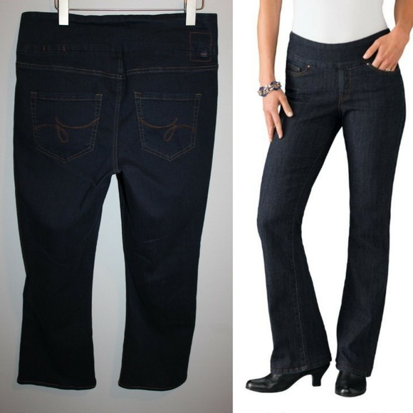 JAG Jeans High Rise Boot Leg Pull On Jeans HW6687 - Picture 1 of 7